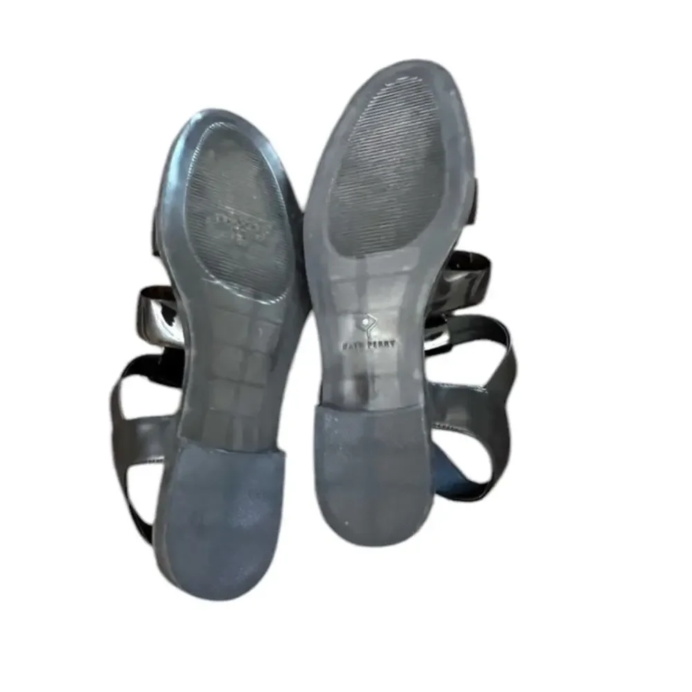 ^NWOT KATY PERRY The Geli Fisherman Sandal in Black - Sz 8.5